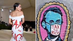 AOC Accused of Ripping Off 'Tax the Rich' Design from Single Mom