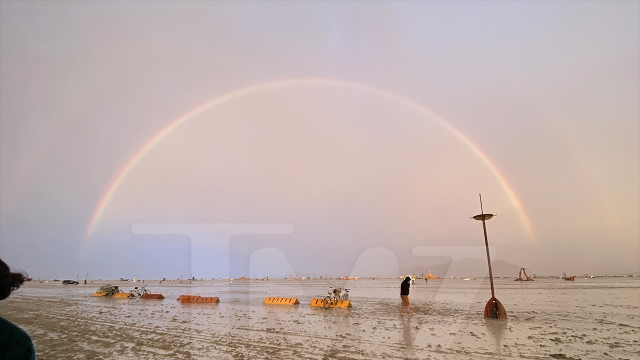 Burning Man Site Rained Out & Flooded, Festival Goers Trapped