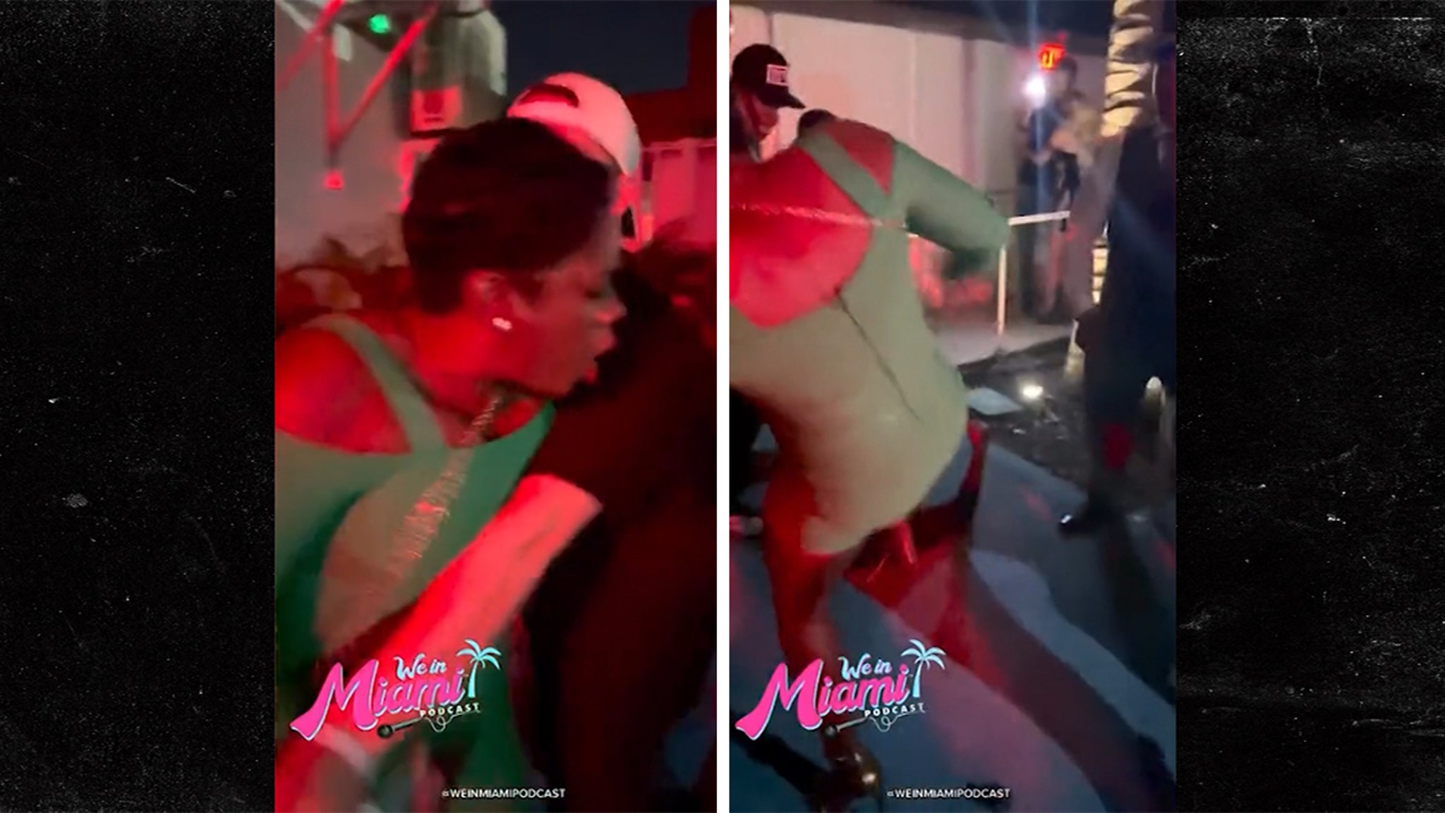 Tasha K Involved In Miami Club Brawl, Stomping On A Man's Head(01)