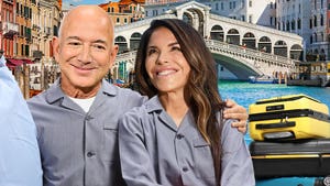 jeff bezos lauren sanchez wedding pajamas getty comp