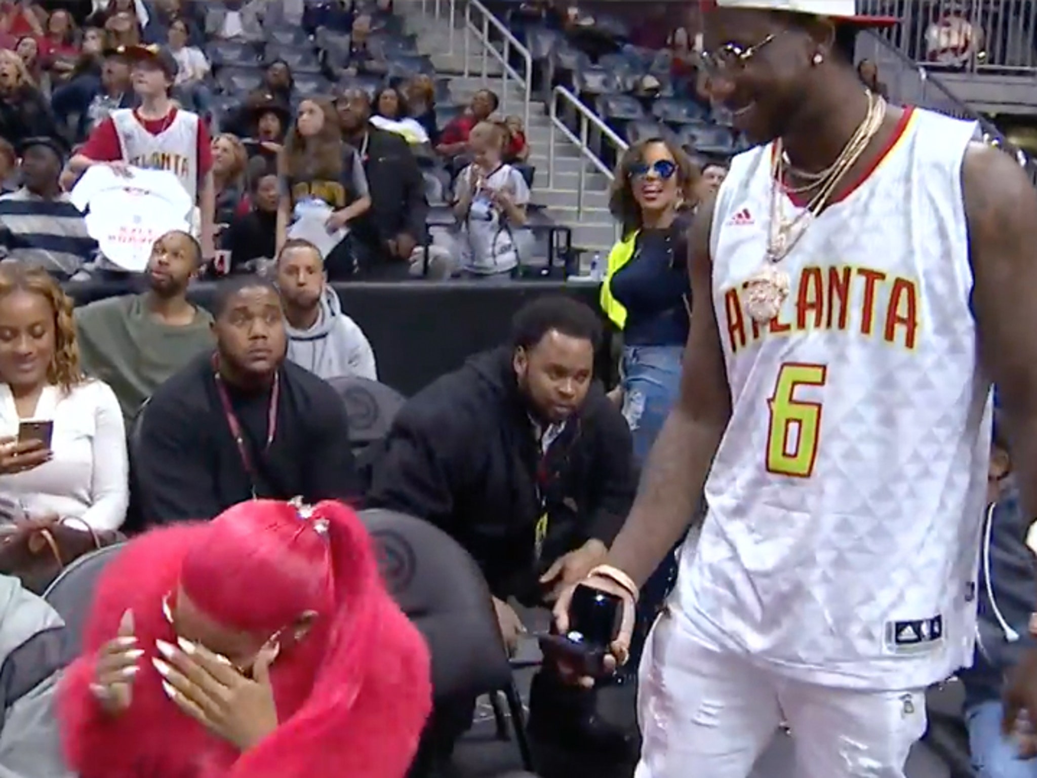 Gucci Mane Proposes On NBA Kiss Cam