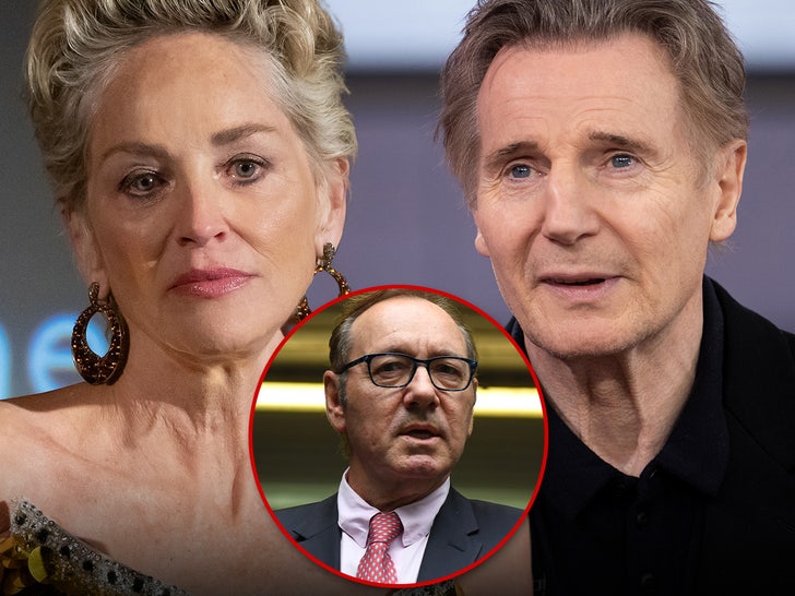 Sharon Stone and Liam Neeson Defend Kevin Spacey, Want Him Acting Again