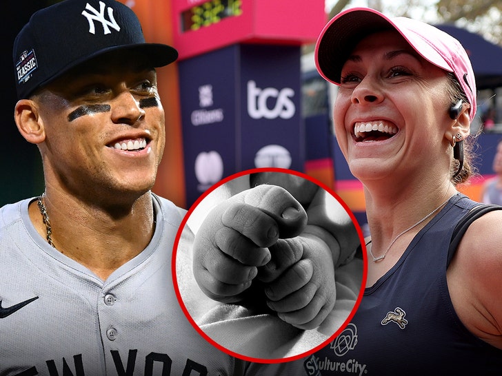 aaron judge Samantha Bracksieck gives birth to child