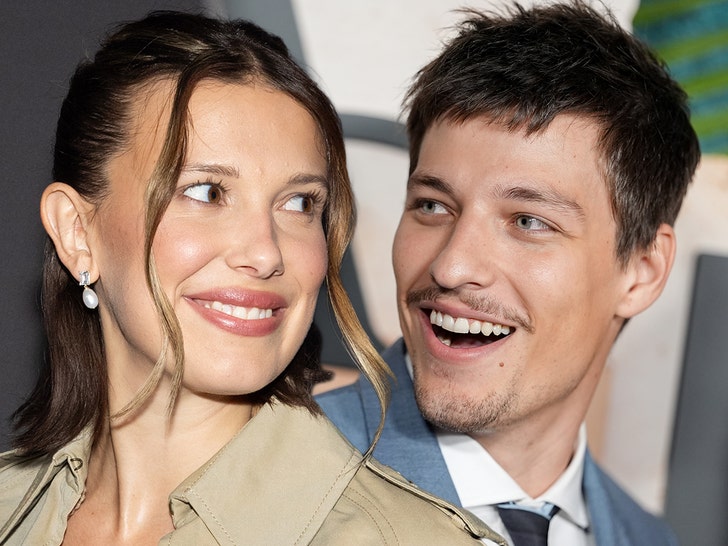 jake bongiovi and millie bobby brown getty 1