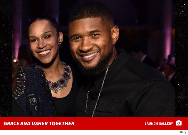 Usher and Grace Miguel -- Together Photos