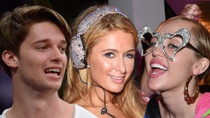 Miley Cyrus and Patrick Schwarzenegger -- Dropping Mad Cash at Strip Club ... With Paris Hilton