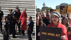 Jane Fonda Arrested at U.S. Capitol During Climate Change Protest