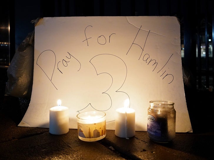 Vigil at the UC Medical Center for Damar Hamlin