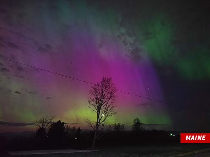 Aurora boreale del Maine