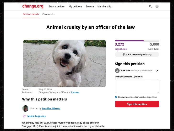 Crudeltà sugli animali da parte di un ufficiale della legge