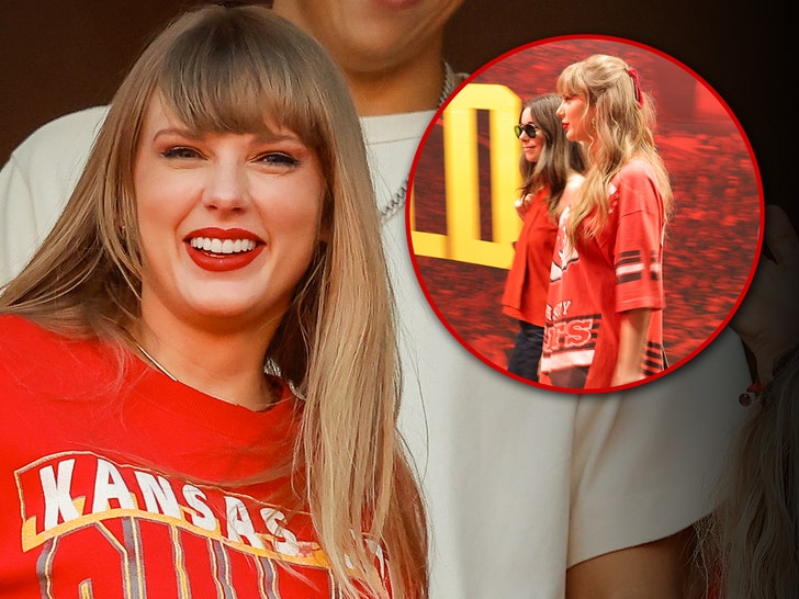 Taylor Swift Arrives at Arrowhead Stadium in Oversized Shirt for Bengals Game