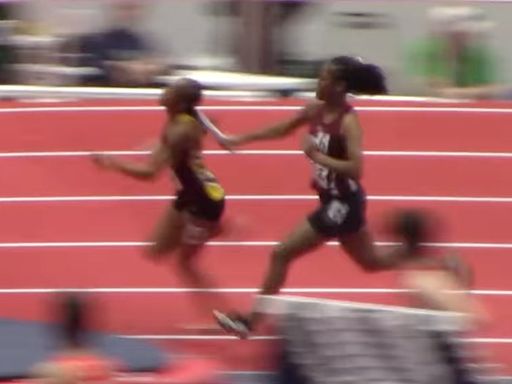 high school track hit in head by baton