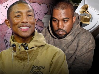 Pharrell and kanye west getty 1