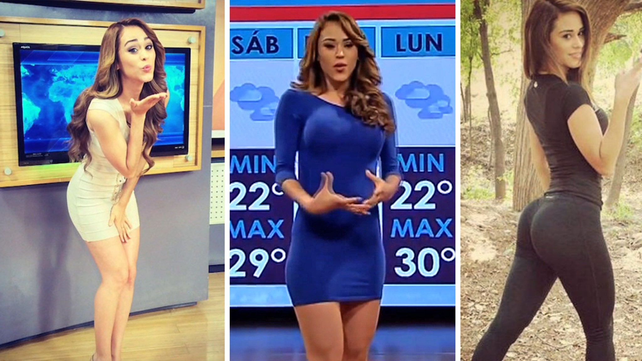 Sexy meteorologist