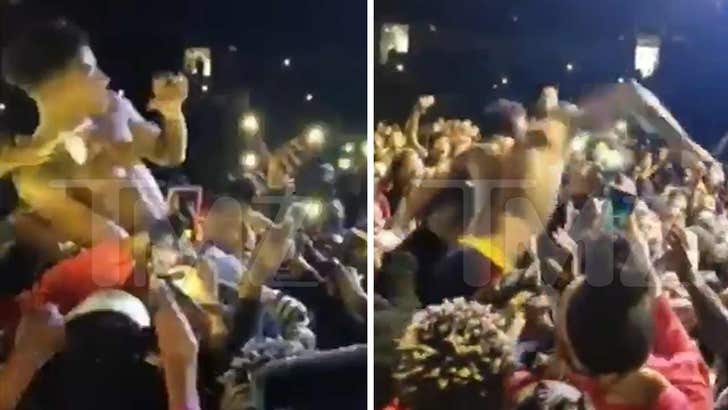 NBA Youngboy Punches Concertgoer Who Tries Snatching His Chain In Vain