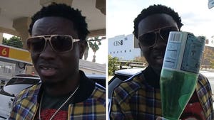 Michael Blackson's Saga of Running Out of Gas Includes Help from Enemy