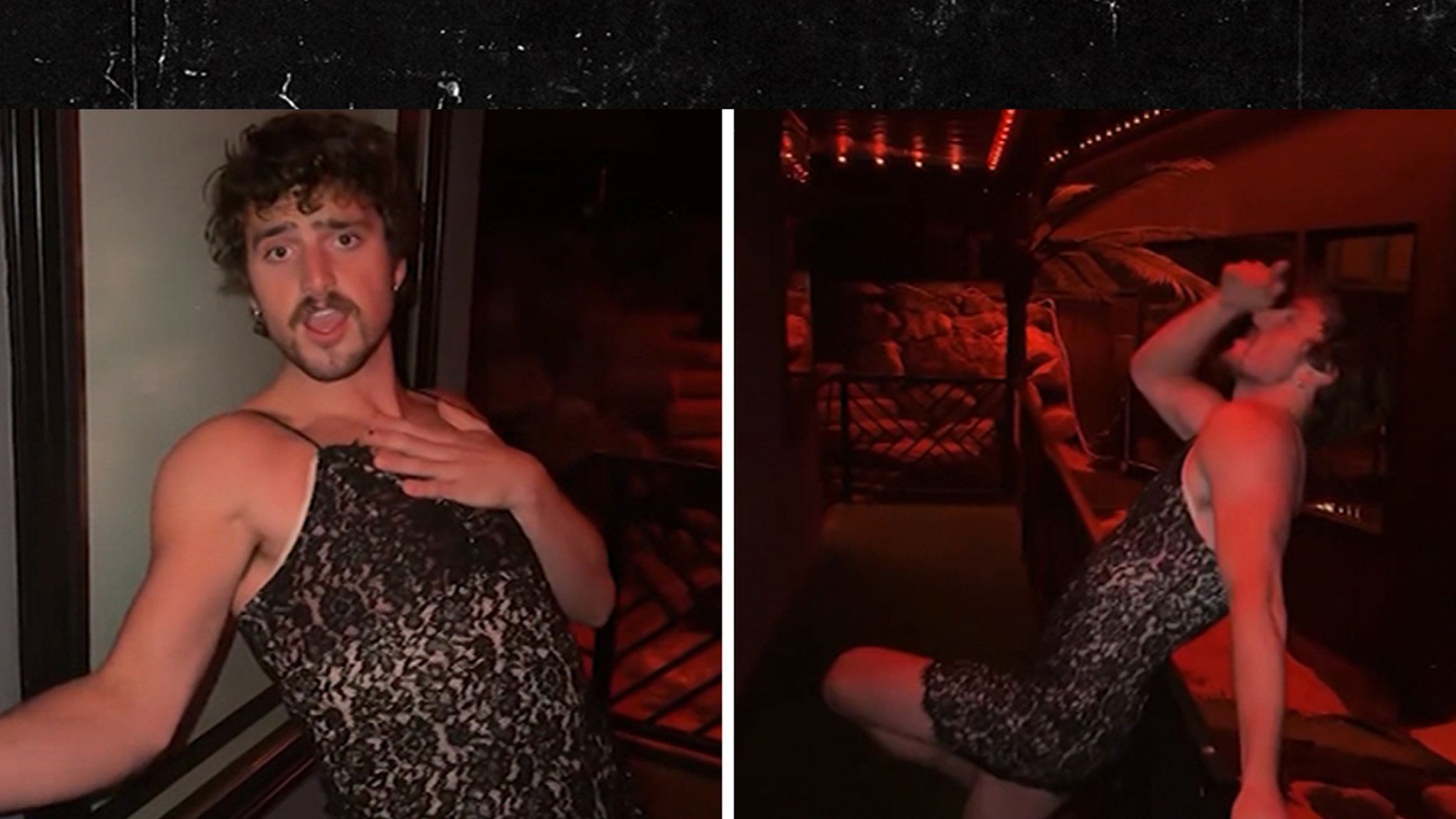 Benson Boone Wears Dress to Recreate Viral Alix Earle Video