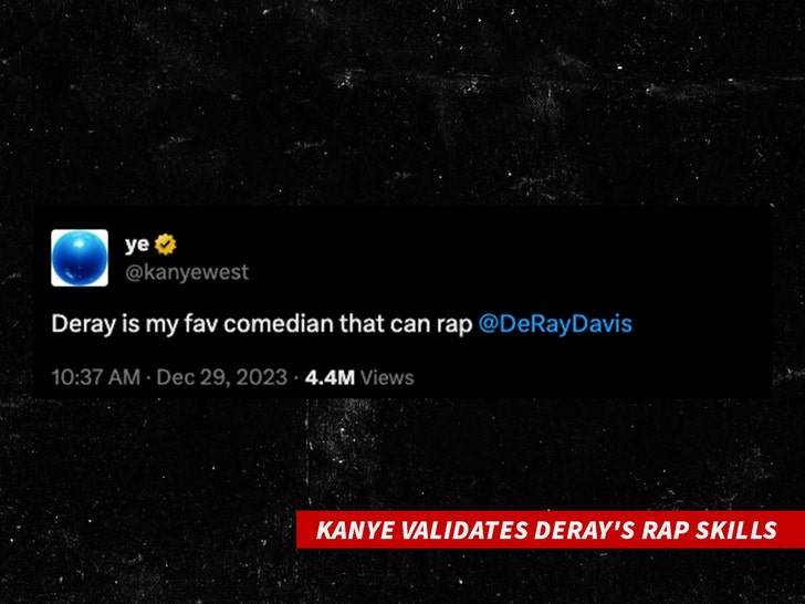 Kanye valida as habilidades de rap de DeRay