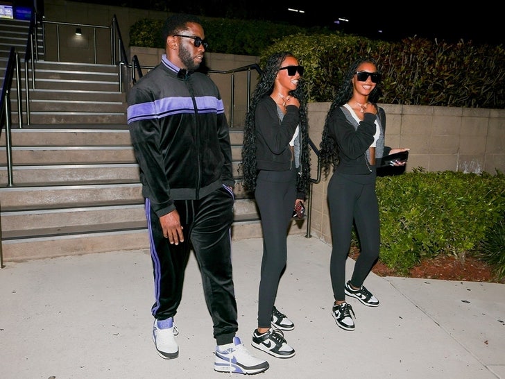 Diddy with Daughters