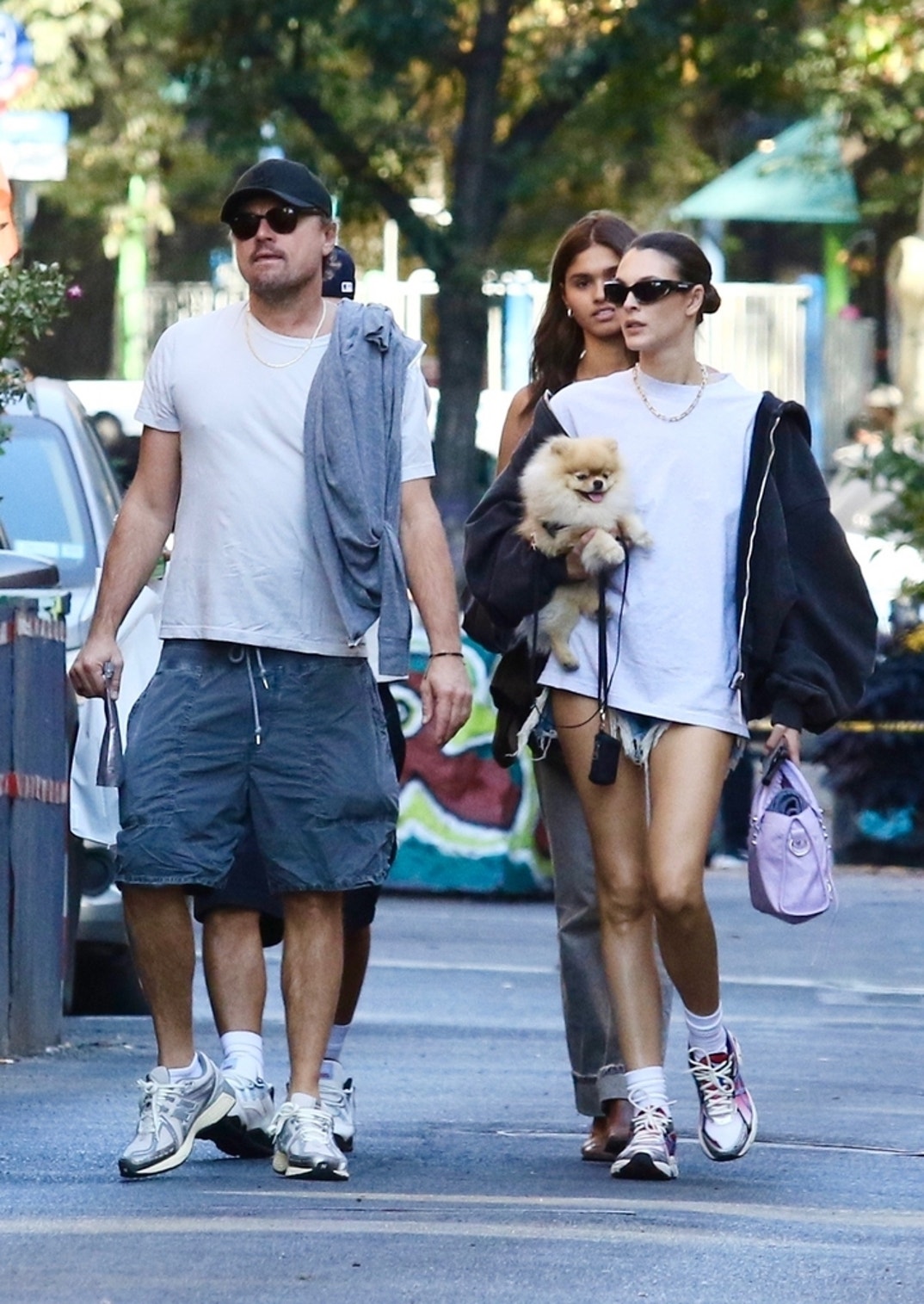 Leonardo DiCaprio and Vittoria Ceretti Stroll Through NYC With New Puppy