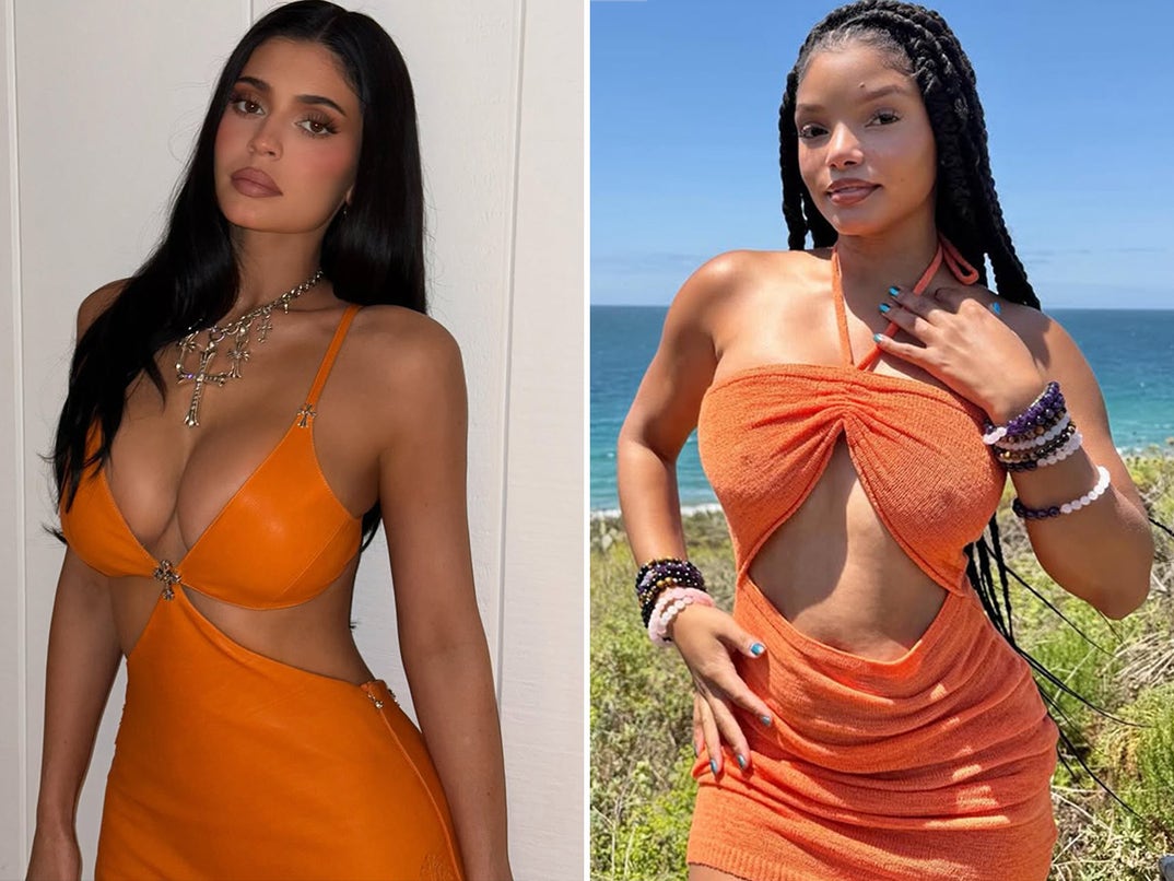 Kylie Jenner vs. Halle Bailey -- Babes In Orange Edition