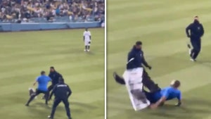 Dodger Stadium Security Manhandles Protestors Who Ran On Field