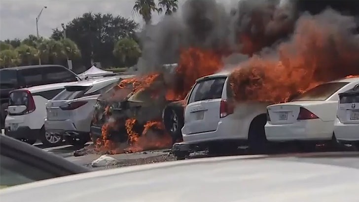 Dolphins parking lot fire torches 11 cars during Patriots game