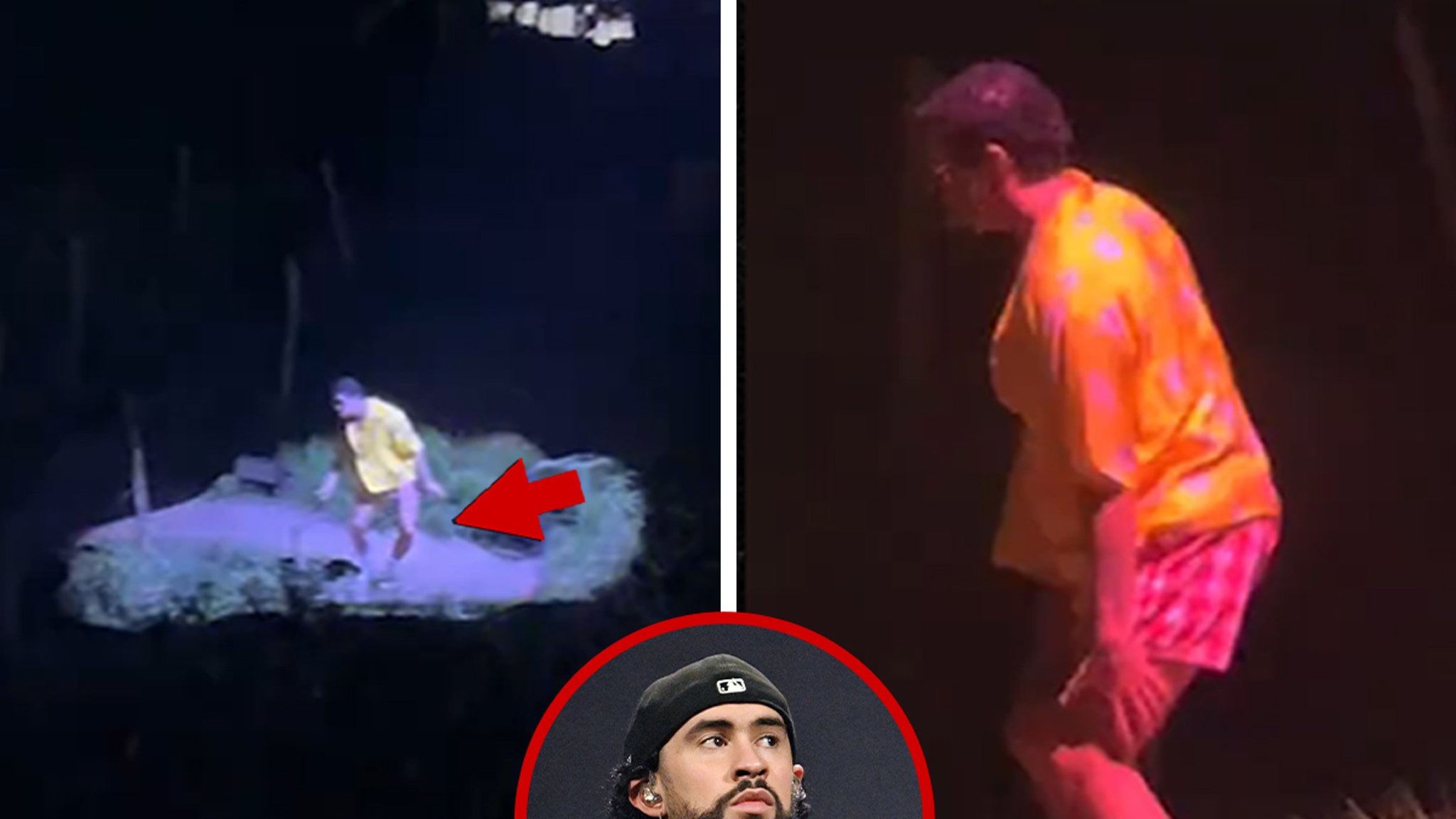 Bad Bunny Hurts Knee Mid-Performance During Puerto Rico Concert