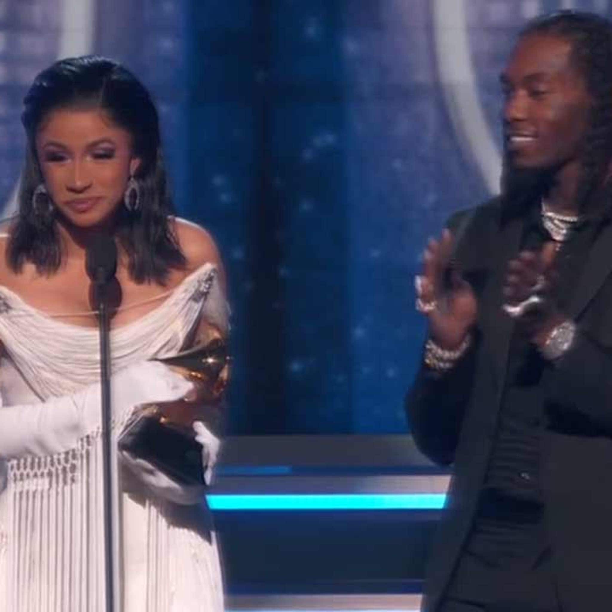 Cardi B and Offset All Over Each Other at the 2019 Grammys - PAPER Magazine