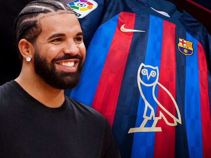 Handschrift opslag golf FC Barcelona To Wear Drake Logo On Jersey For Rivalry Match Against Real  Madrid