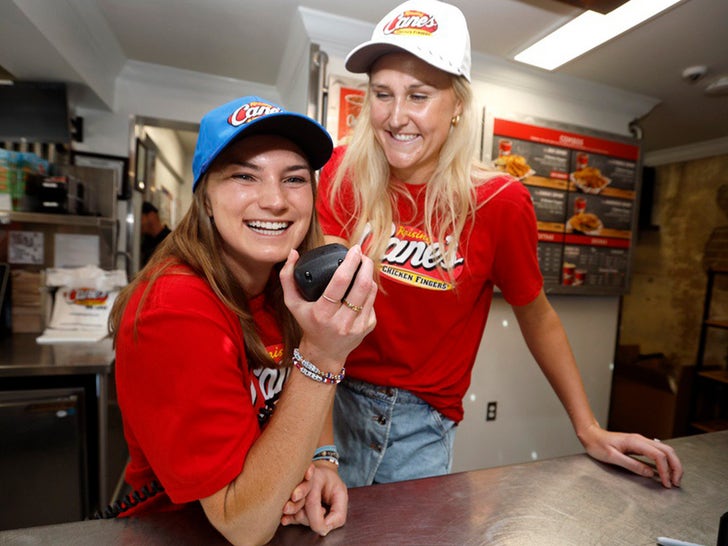 U.S. Volleyball Players Taryn Kloth & Kristen Nuss at Raising Cane's Event