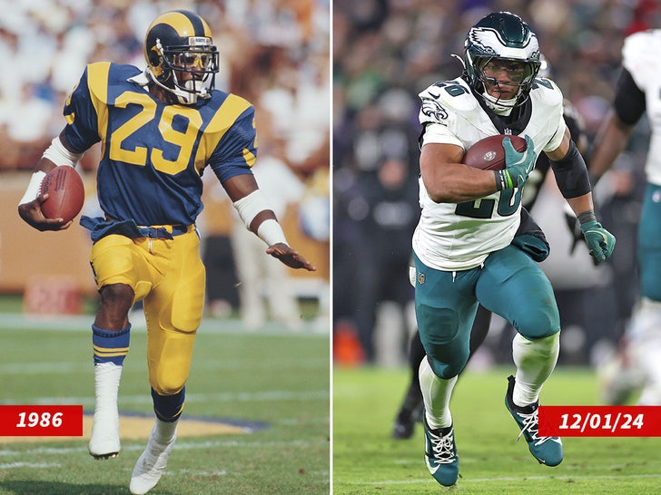 eric dickerson saquon barkley rams eagles split sub