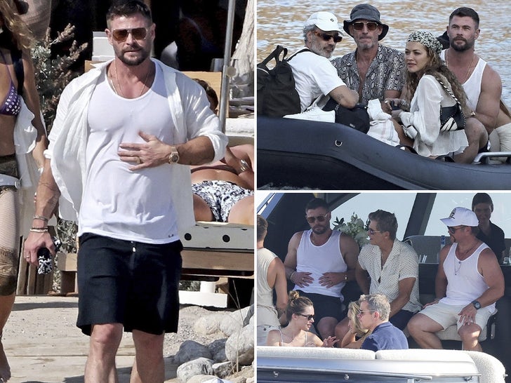 Chris Hemsworth Celebrates Bday With Brother Liam, Matt Damon, Rita Ora & More In Ibiza