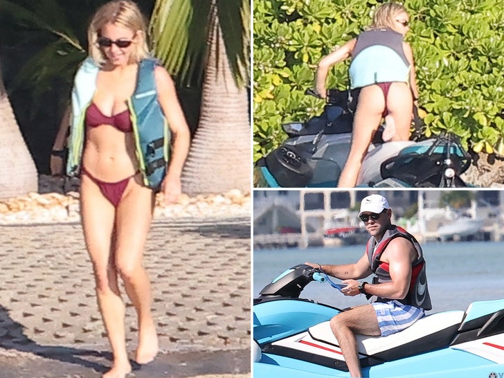 Sydney Sweeney Wears Skimpy Bikini And Rides Jet Skis With Scooter Braun