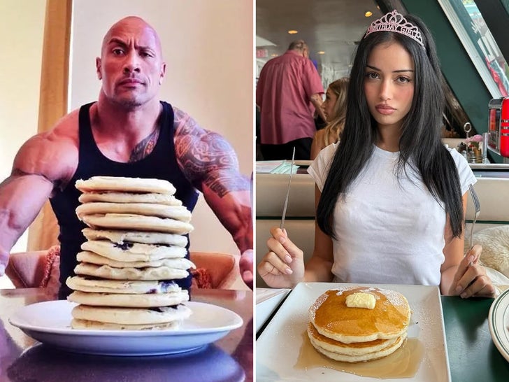 Celebridades com panquecas