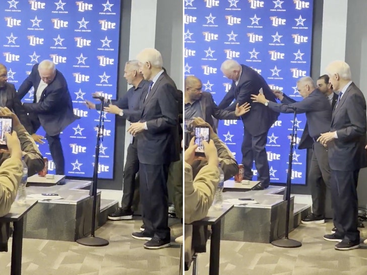 jerry jones falling bill clinton