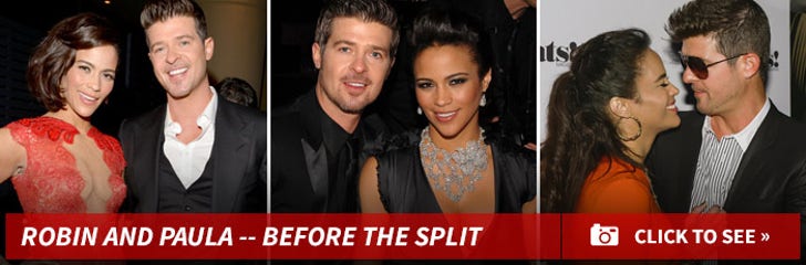 Robin Thicke and Paula Patton -- Before The Split