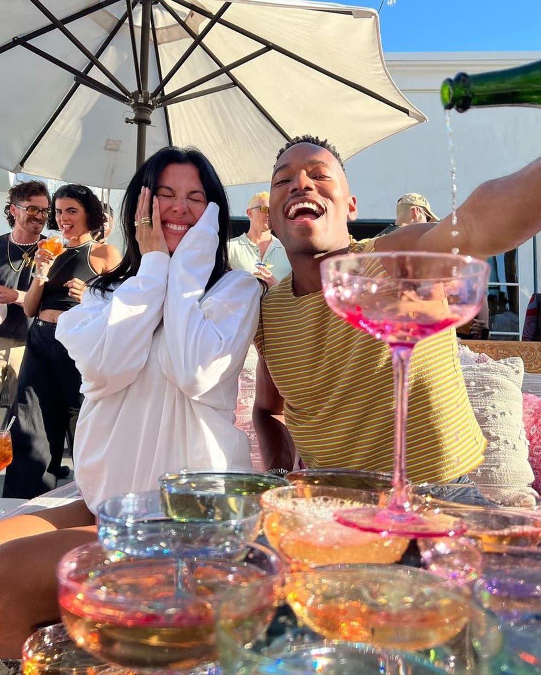 Stassie Karanikolaou and Carter Gregory