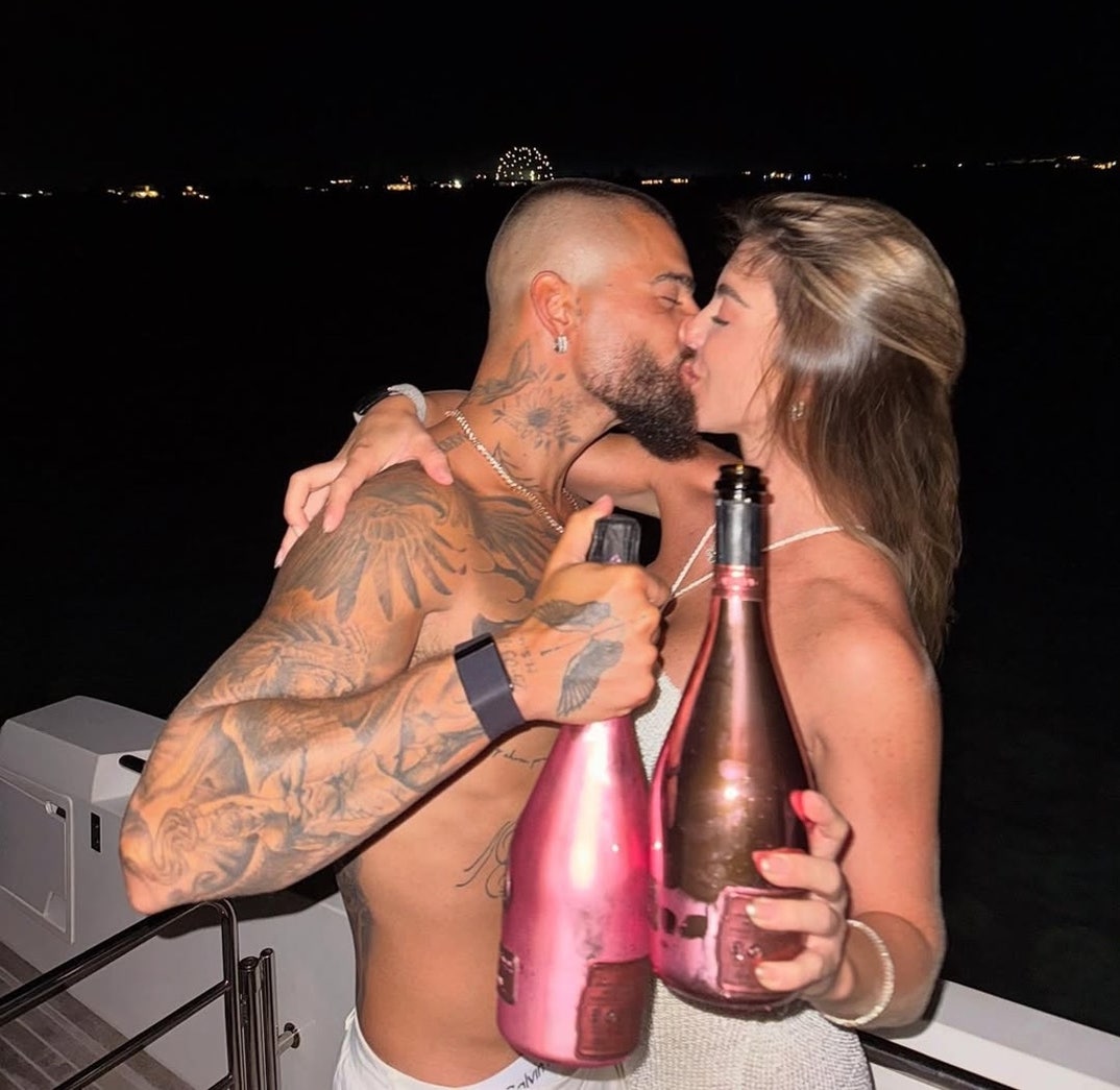 Maluma and Susana Gomez