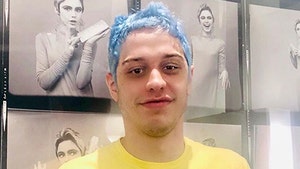 Pete Davidson's Not Blue Anymore Except for His Hair