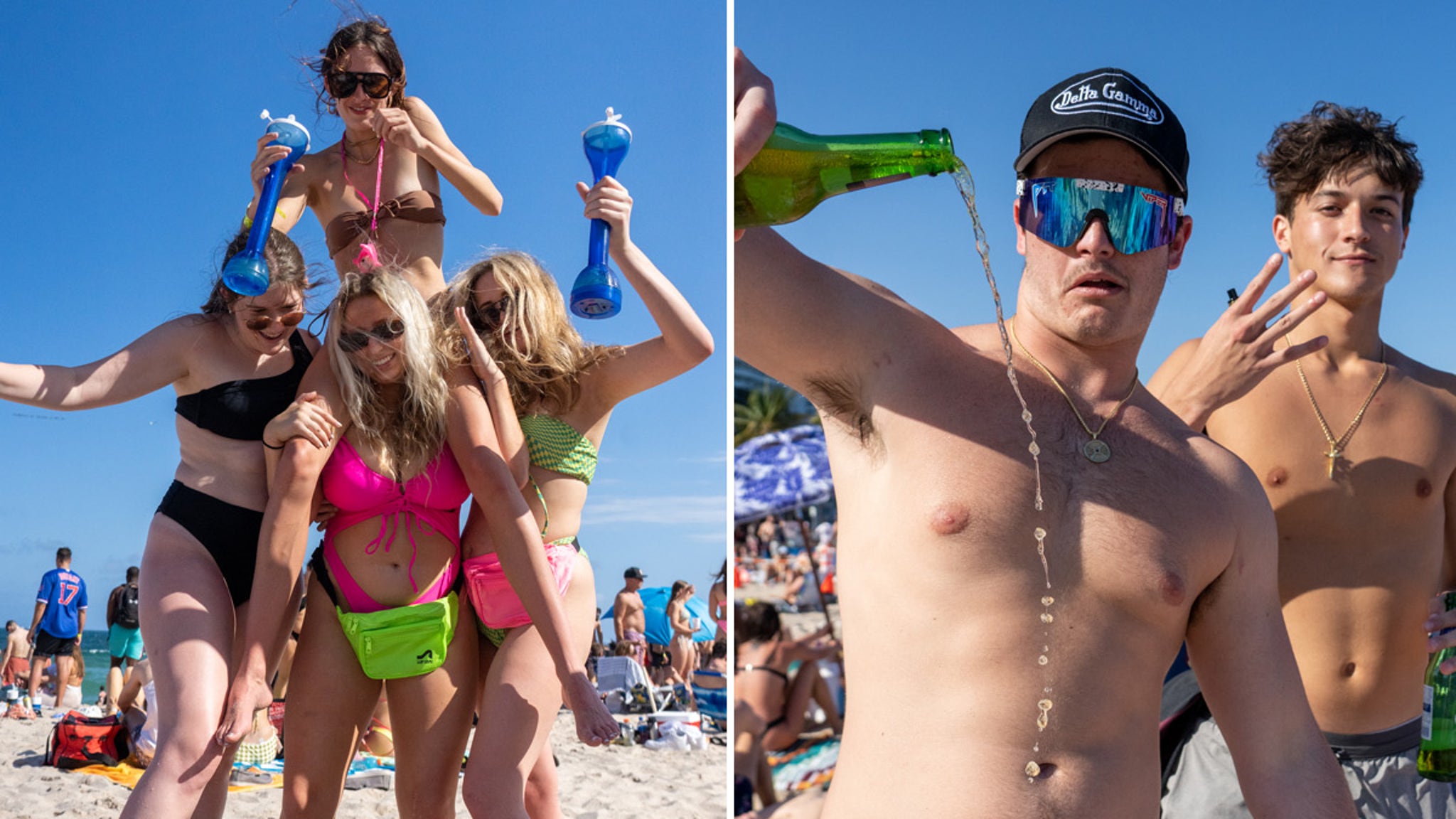 College Spring Breakers Hit Florida Beaches, Older Celebs Try to Keep Up