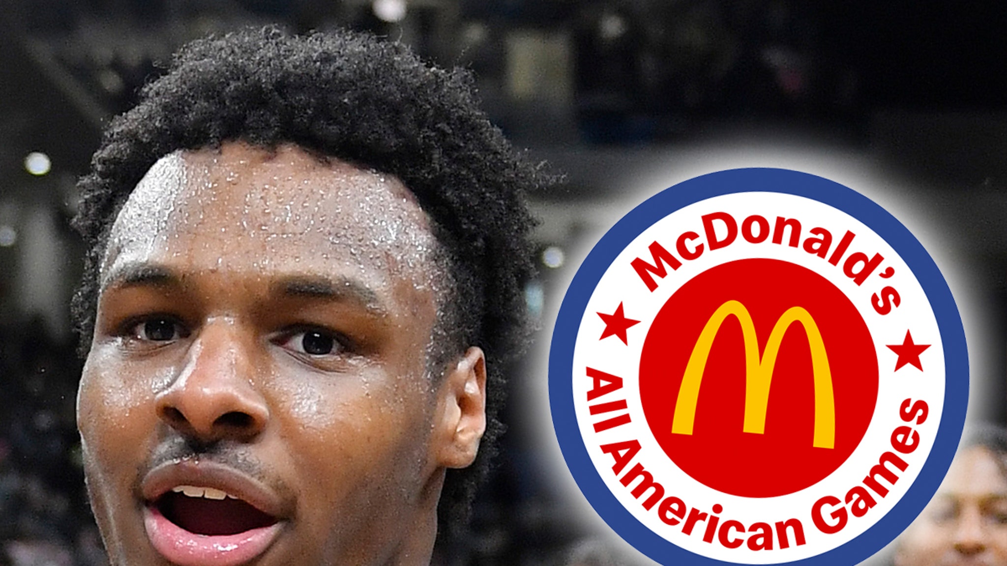 Bronny James was 'lighting it up' in McDonald's All-American Game