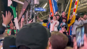 Knicks Fans Go Crazy In Streets After Advancing To Semifinals, 'F*** Miami!!!'