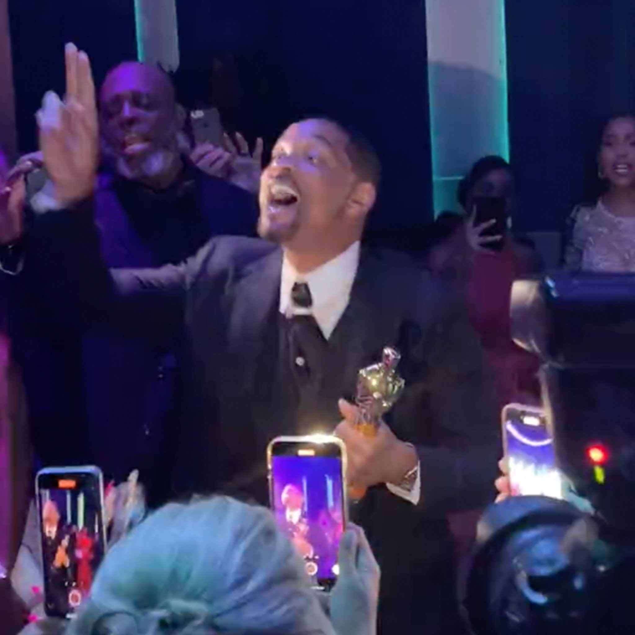 Will Smith Dancing At Oscars After-Party Following Chris Rock Slap