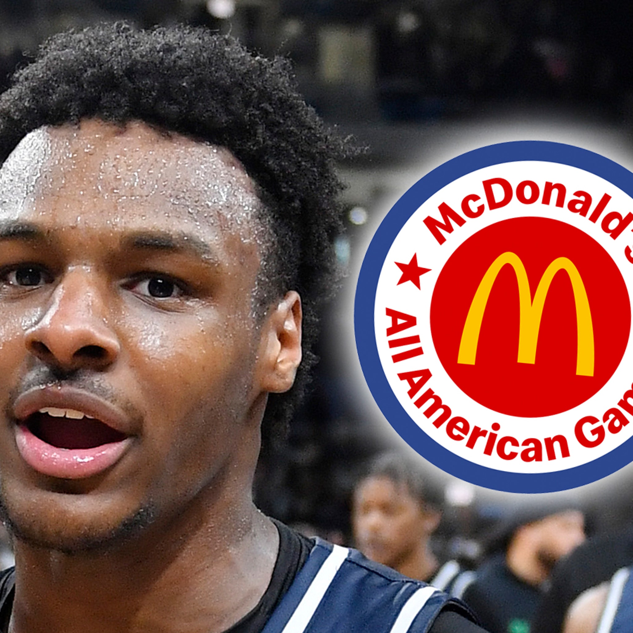 Bronny James was 'lighting it up' in McDonald's All-American Game