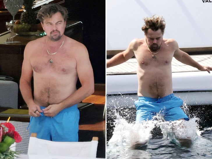 Leonardo DiCaprio Having Fun With Family On Amalfi Coast Yacht