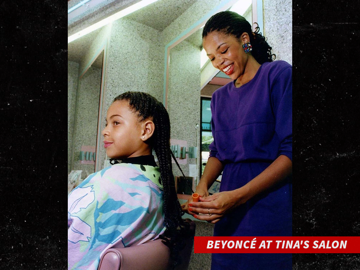 Beyoncé at Tina's Salon