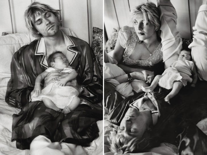 Kurt Cobain & Courtney Love's Unseen Family Photos