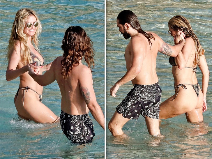 Heidi Klum and Tom Kaulitz in St. Barts