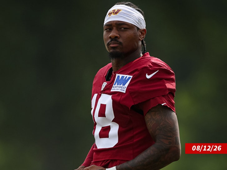 Stefon Diggs commanders practice getty